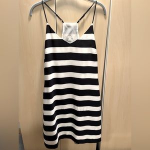 JCrew Navy White Racerback Tank Dress Size 6